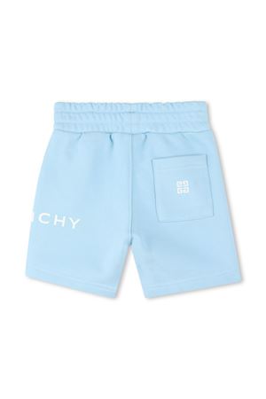 Bermuda in cotone azzurro GIVENCHY KIDS | H30638772